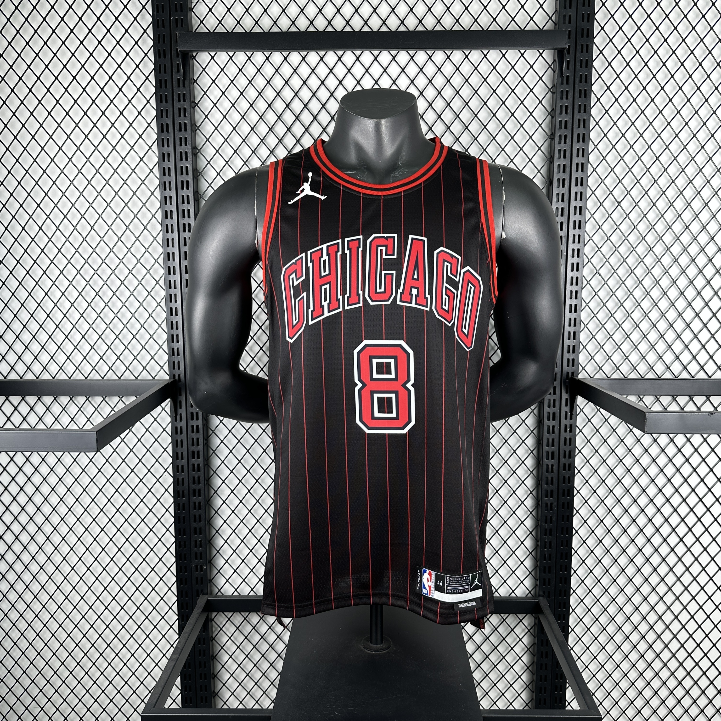 Men Chicago Bulls #8 Lavine black 2025 NBA jersey